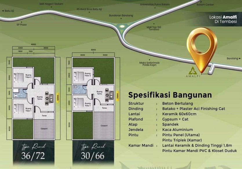 Amalfi Tembesi, Rumah Idaman Strategis & Terjangkau