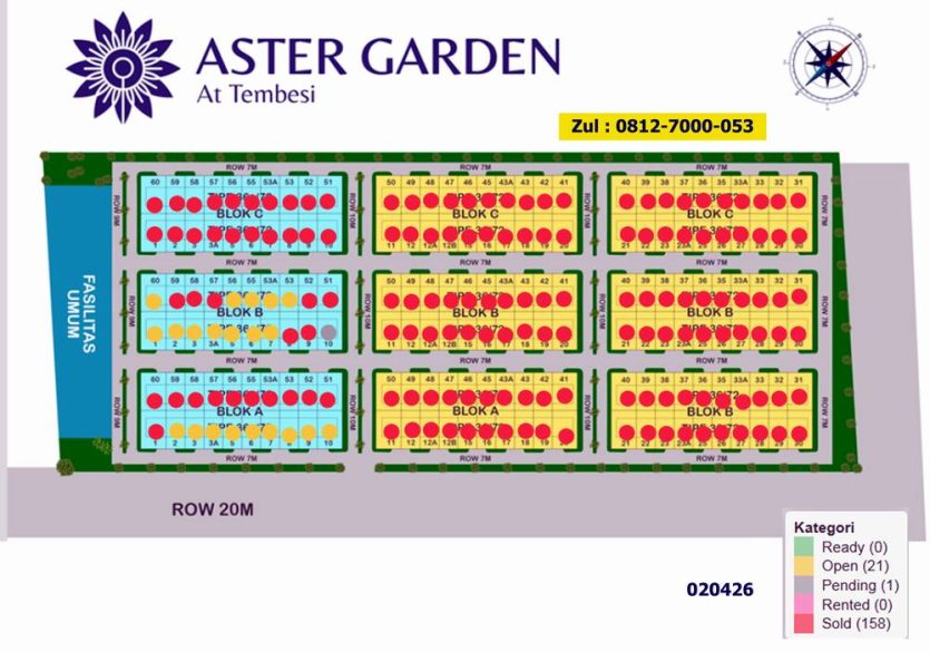 Aster Garden, Rumah Nyaman di  Tembesi